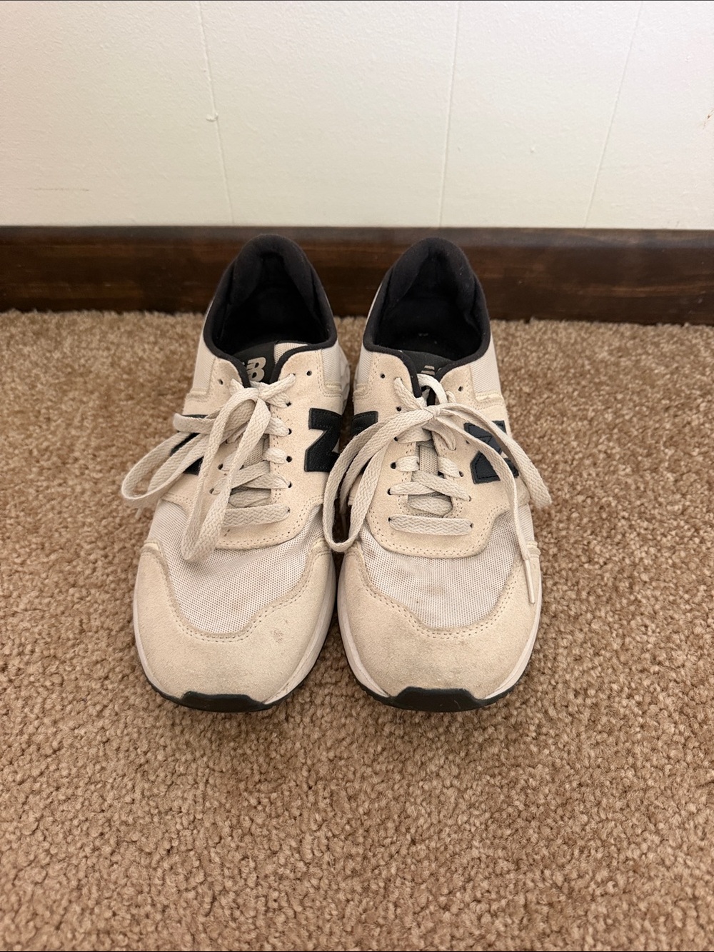 New Balance Women’s Cream and Black Casual X-70 Sneakers